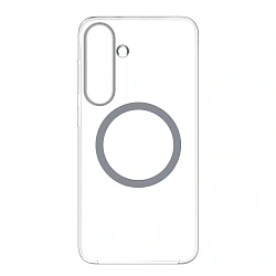 Клип-кейс (накладка) Clear Case MagSafe для Samsung Galaxy S25 Plus поликарбонат, прозрачный