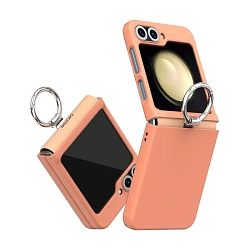 Клип-кейс (накладка) Araree Aero Flex R для Samsung Galaxy Z Flip 6 / 7 FE полиуретан, поликарбонат, металл , оранжевый