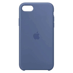 Клип-кейс (накладка) Silicone Case закрытый для Apple iPhone 7 / 8 / SE 2020 / 2022 силикон, голубой