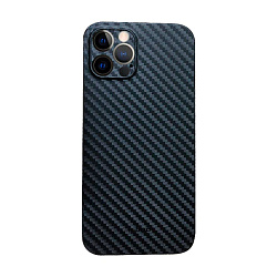 Клип-кейс (накладка) K-DOO Air Carbon для Apple iPhone 12 Pro карбон, чёрный