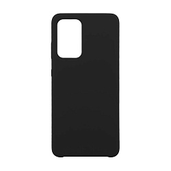 Клип-кейс (накладка) Silicone cover (без лого) для Samsung Galaxy A52 силикон, чёрный