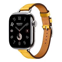 Умные часы Apple Watch Hermes Series 11 42mm GPS + Cellular Silver Titanium Case Sun Single Tour Attelage Strap