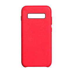 Клип-кейс (накладка) K-DOO Noble Collection для Samsung Galaxy S10 кожа, красный