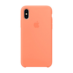 Клип-кейс (накладка) Apple Silicone Case для Apple iPhone X силикон, Peach