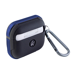 Кобура K-DOO Crashguard для Apple AirPods 3 металл, пластик, черный с синим