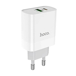 Сетевое зарядное устройство Hoco C80A 18 Вт, белый