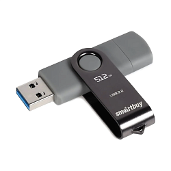 USB-флешка SmartBuy Twist Dual 512 ГБ серый