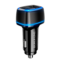 Автомобильное зарядное устройство Borofone BZ14 12 Вт чёрный