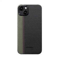 Клип-кейс (накладка) Pitaka Fusion Weaving MagEZ Case 4 для Apple iPhone 15 кевлар (арамид), "увертюра"