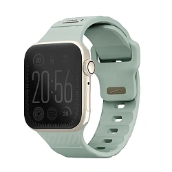 Спортивный ремешок UNIQ Stride для Apple Watch 44 / 45 / 46 / 49mm каучук зелёный