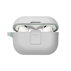Кобура UNIQ Clyde для Apple AirPods Pro 2 полиуретан, поликарбонат, бело-мятный