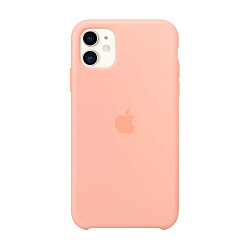 Клип-кейс (накладка) Apple Silicone Case для Apple iPhone 11 силикон, Grapefruit