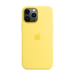 Клип-кейс (накладка) Silicone Case для Apple iPhone 13 Pro Max силикон, жёлтый