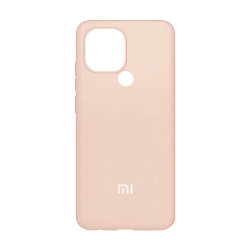 Клип-кейс (накладка) Silicone cover закрытый для Xiaomi Redmi A1+ / A2+ / Poco C50 / C51 силикон, пудровый