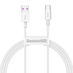 Дата-кабель Baseus Superior Series Type-C 1 м, белый
