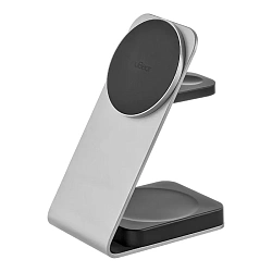 Беспроводное зарядное устройство uBear Level Ultra 3 in 1  серебристый