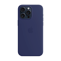 Клип-кейс (накладка) Silicone Case для Apple iPhone 15 Pro силикон, тёмно-фиолетовый