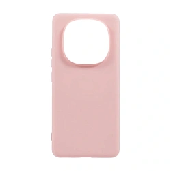 Клип-кейс (накладка) Silicone cover закрытый для Xiaomi Redmi Note 14 Pro Plus 5G силикон, пудровый