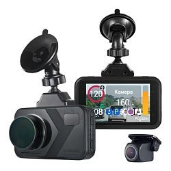 Видеорегистратор c радар-детектором Roadgid Premier 4 Pro 2CH чёрный