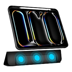 Чехол-книжка WIWU Protective Case JD-105 для Apple iPad Pro 11" (2024 / 2025)  искусственная кожа, чёрный