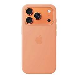 Клип-кейс (накладка) Silicone Case для Apple iPhone 17 Pro Max силикон, персиковый