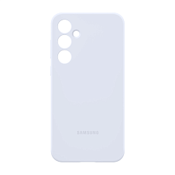 Клип-кейс (накладка) Samsung Silicone Case для Samsung Galaxy A55 силикон, поликарбонат, голубой