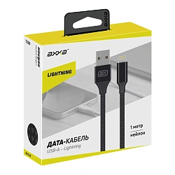 Дата-кабель Deppa Axxa Lightning 1 м, чёрный