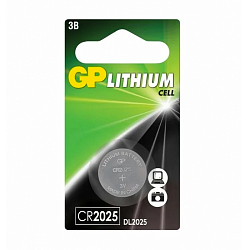 Батарейка GP Lithium DL CR 2025-1BL, 1шт