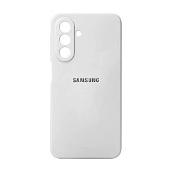 Клип-кейс (накладка) Silicone cover закрытый для Samsung Galaxy A17/ A26 силикон, белый