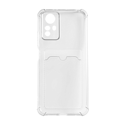 Клип-кейс (накладка) с визитницей для Xiaomi Redmi Note 12S силикон, прозрачный