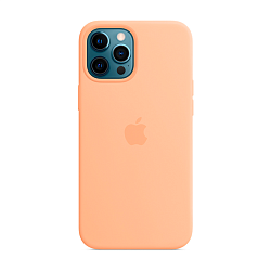 Клип-кейс (накладка) Silicone Case для Apple iPhone 12 Pro Max силикон, пудровый