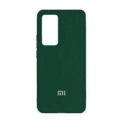 Клип-кейс (накладка) Silicone cover закрытый для Xiaomi 12T / 12T Pro силикон, тёмно-зелёный