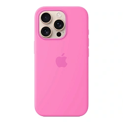 Клип-кейс (накладка) Silicone Case MagSafe для Apple iPhone 16 Pro силикон, "пион"