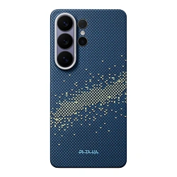 Клип-кейс (накладка) Pitaka Ultra-Slim Case для Samsung Galaxy S26 Ultra кевлар (арамид), "млечный путь" (KS2605U)