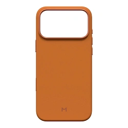 Клип-кейс (накладка) Magssory Eco Leather Case для Apple iPhone 17 Pro Max экокожа, микрофибра, оранжевый