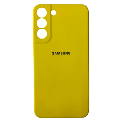 Клип-кейс (накладка) для Samsung Galaxy S21 FE силикон, жёлтый