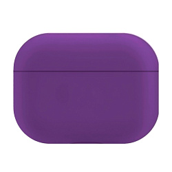 Кобура для Apple AirPods Pro силикон, тёмно-сиреневый