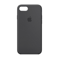 Клип-кейс (накладка) Silicone Case закрытый для Apple iPhone 7 / 8 / SE 2020 / 2022 силикон, чёрный