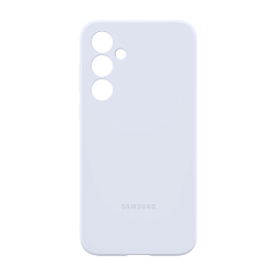 Клип-кейс (накладка) Samsung Silicone Case для Samsung Galaxy A35 силикон, поликарбонат, голубой