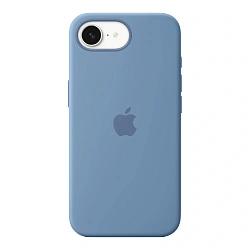 Клип-кейс (накладка) Apple Silicone Case для Apple iPhone 16e / 17e силикон, Winter Blue