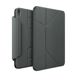 Чехол-книжка UNIQ Ryze для Apple iPad Air 13" (2024 / 2025 / 2026) искусственная кожа, серо-зелёный