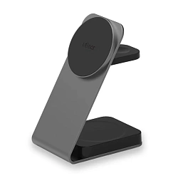 Беспроводное зарядное устройство uBear Level Pro 3 in 1 25 Вт серый