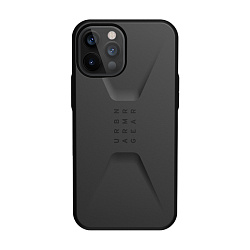 Клип-кейс (накладка) UAG Civilian для Apple iPhone 12 Pro Max поликарбонат, чёрный