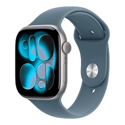 Умные часы Apple Watch Series 11 46mm GPS Space Gray Aluminum Case Anchor Blue Sport Band