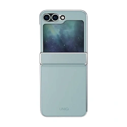 Клип-кейс (накладка) UNIQ Hybrid Ora для Samsung Galaxy Z Flip 6 / 7 FE искусственная кожа, металл, мятный