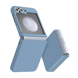 Клип-кейс (накладка) Araree Aero Flex для Samsung Galaxy Z Flip 6 / 7 FE полиуретан, поликарбонат, голубой