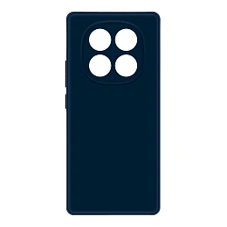 Клип-кейс (накладка) Silicone cover закрытый для Xiaomi Redmi Note 14 Pro 4G силикон, тёмно-синий