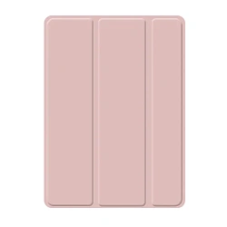 Чехол-книжка c отделением под стилус Mosbros Pin Yue для Apple iPad Pro 13" (2024 / 2025)  пластик, силикон, розовый