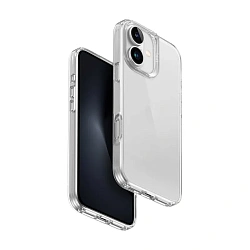 Клип-кейс (накладка) UNIQ Air Fender для Apple iPhone 16 полиуретан, прозрачный