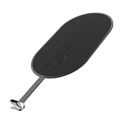 Адаптер беспроводной зарядки Baseus Microfiber Wireless Charging Receiver Type-C, чёрный